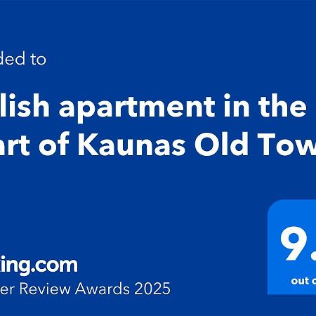 Stylish Apartment In The Heart Of Kaunas Old Town Экстерьер фото